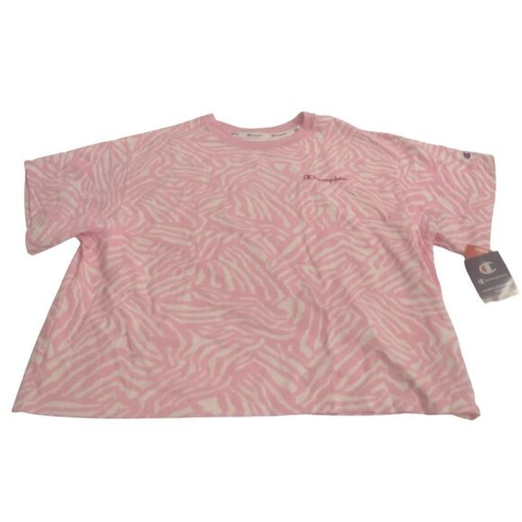 Champion Zebra striped cropped T-shirt - Picture 1 of 6